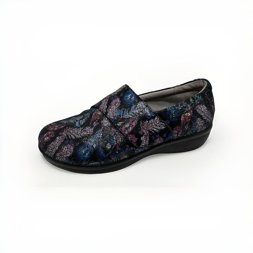 Alegria Shoes Womens Size 8 EU 38 W Black Multicolor Mary Jane LAU-885W